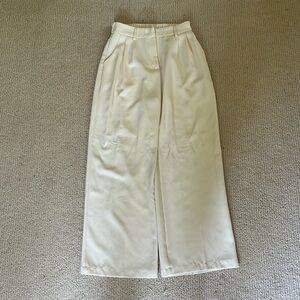 FUNYYZO Cream White Dress Pants/Trousers